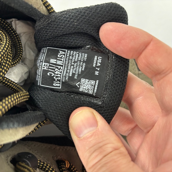 Merrell Work Moab Onset Mid Composite Toe Waterproof Boots Size Men's 7 -/ W8.5 - Picture 10 of 14